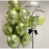 Сет зелёных хромированных шаров 