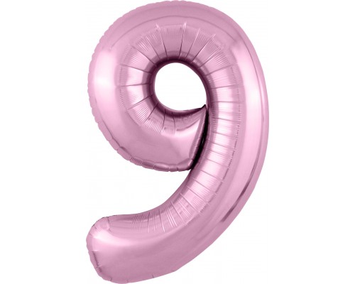 Розовая цифра 9